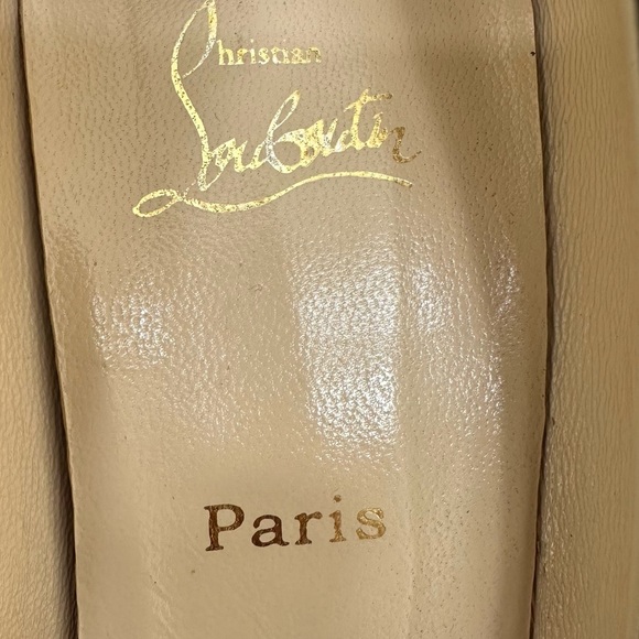 Christian Louboutin Black Patent Leather Open Clic 120 Peep-Toe Pumps Size: 40.5 - Picture 12 of 12